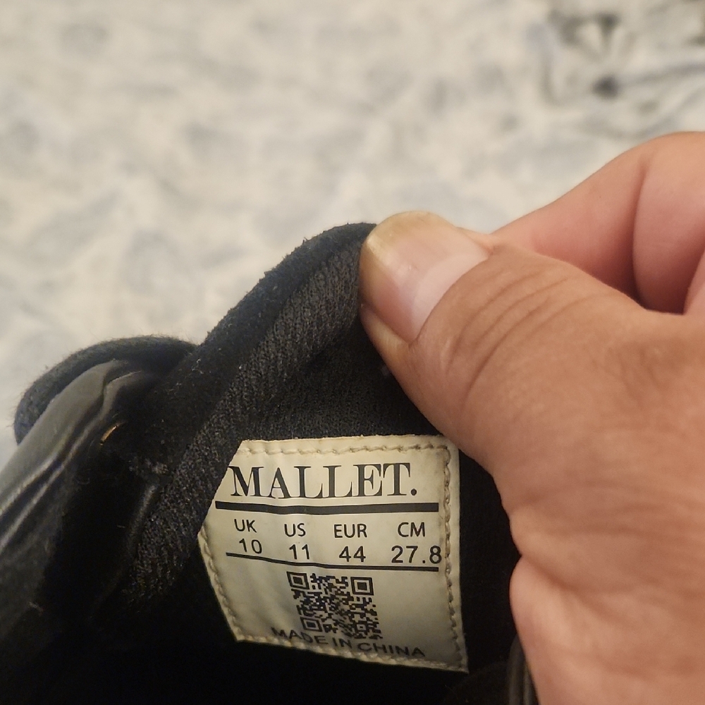 Black and White Men's Sneakers - Picture 8 of 10